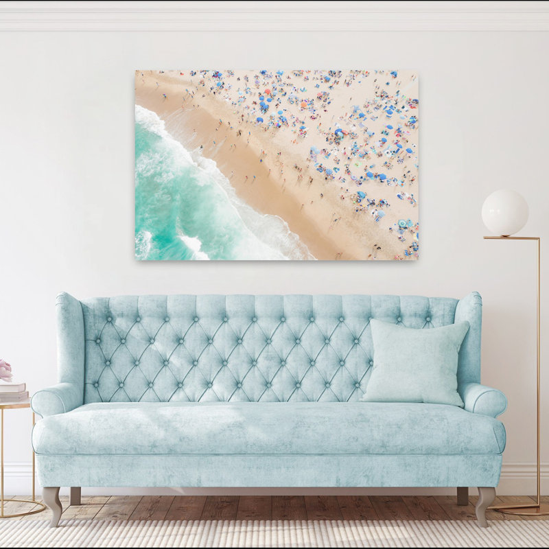 «Summer Bliss Contemporary Beach», art mural, H 40 po x l 60 po