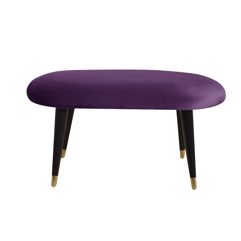 Emi Upholstered Bench, Violet