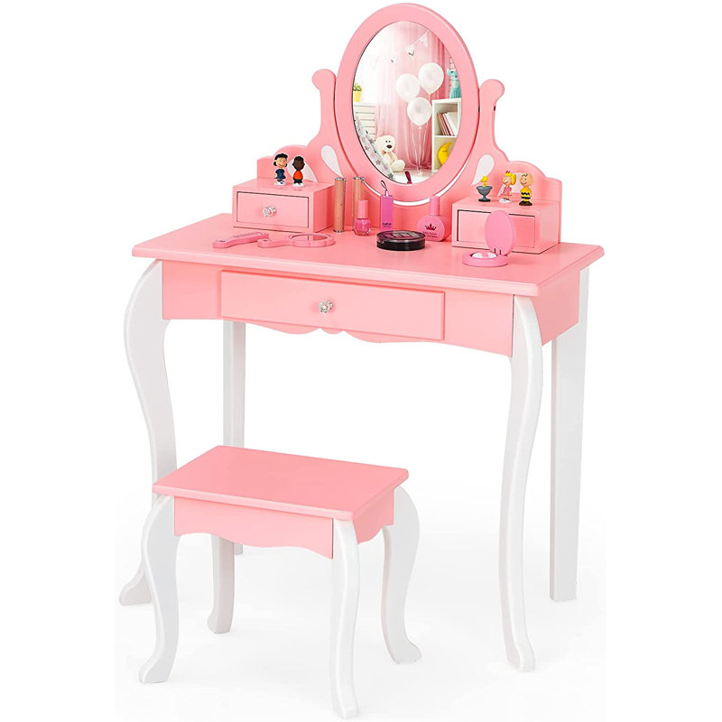 Winkelman Kids Vanity Set with Mirror