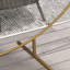 222cm W x 60cm D Steel Arbour in Gold