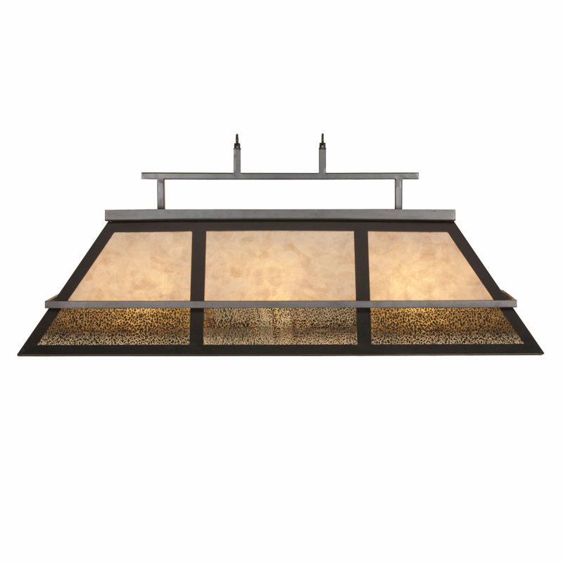 Luminaire suspendu géométrique pour table de billard à 3 lumières Brumbaugh par RAM Game Room