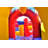 JumpOrange Rainbow Xtreme Obstacle Course Bounce House (with Slide and Blower)
