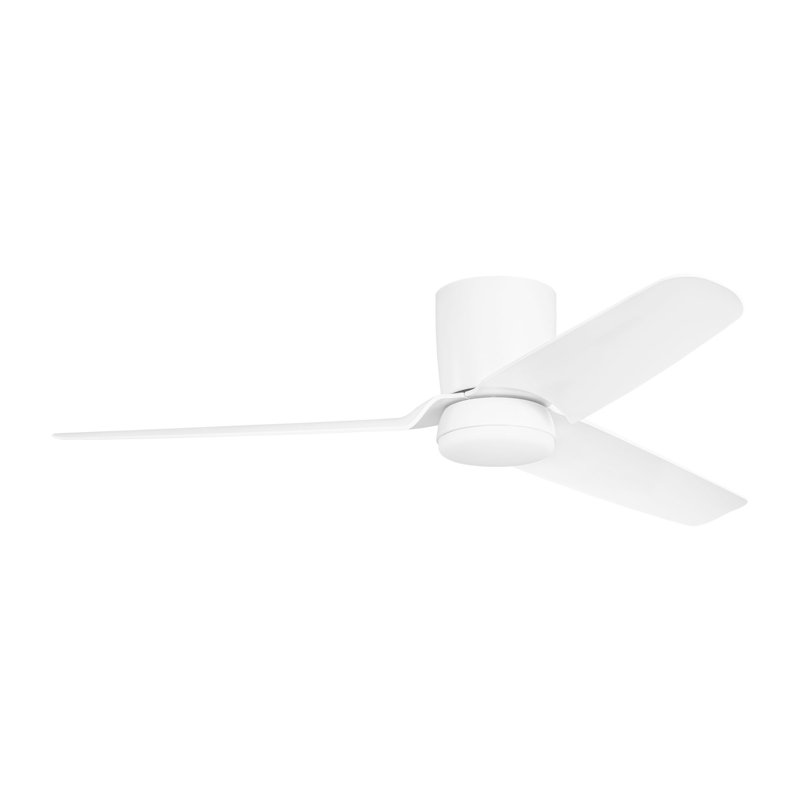 Visual Comfort Fan Colgin 56 Hugger LED Indoor Ceiling Fan with Matte White ABS blades and Handheld Remote