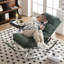 Ergonomic Metal Frame Rocking Chair with Footrest