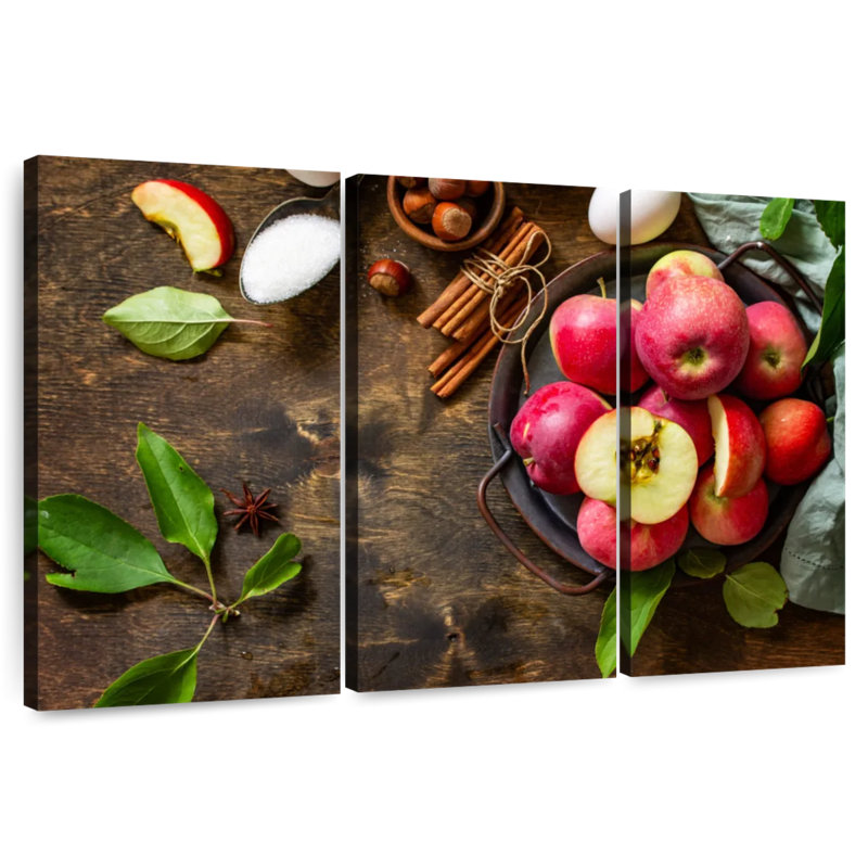 Yarlin Baking With Apples, 42" H x 65" W