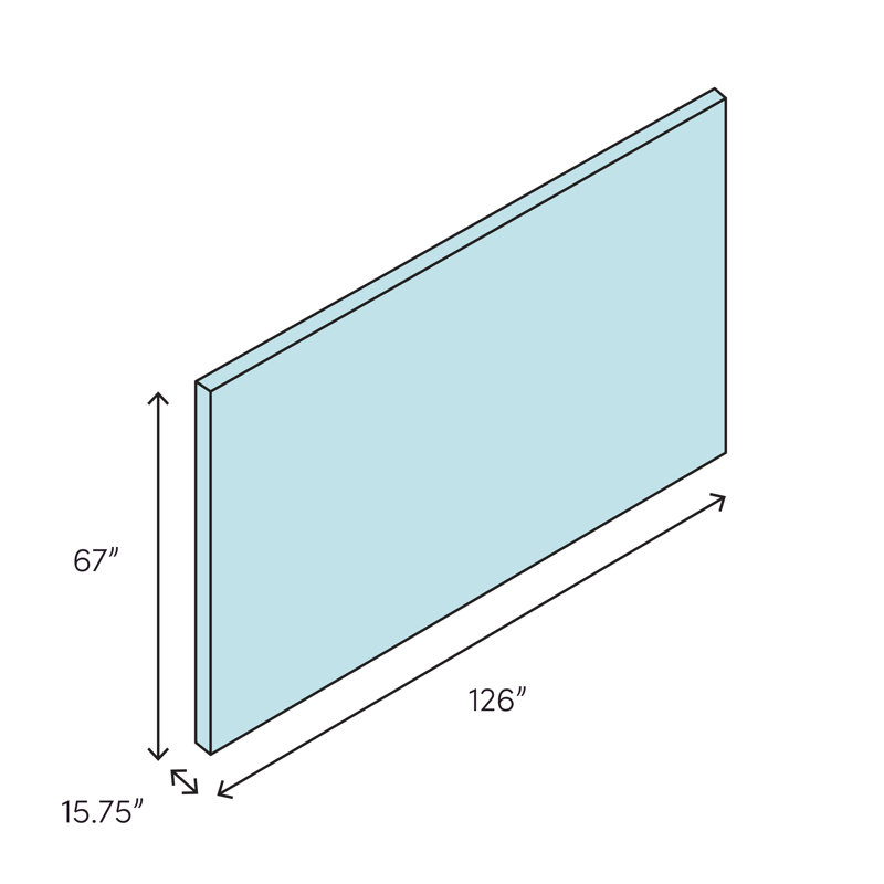 Violette Floating Entertainment Centre for TVs up to 88", Grey
