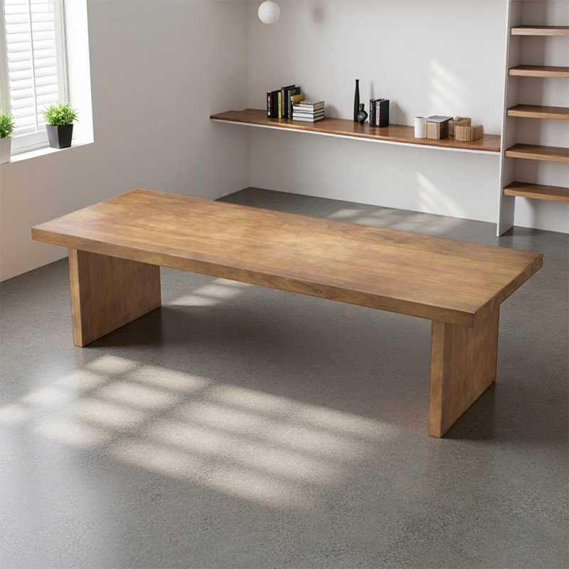 Table de conférence rectangulaire en pin American-Style, H 29,53 po x L 86,61 po x l 35,43 po