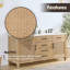 Meuble-lavabo double autoportant Grisella 72 po avec comptoir en quartz