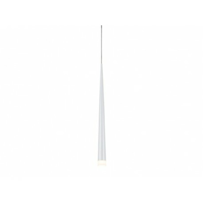 Stylo 1 - Light Chrome Bell Pendant, White