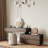 Carmavy  Makeup Vanity Table Expandable Desk with 4 Drawers