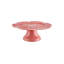 Cabbage Pink Cake Stand 12"