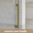 56-60 "W X 60" H Frameless Sliding Shower Door In Brushed Gold Finish-116985575