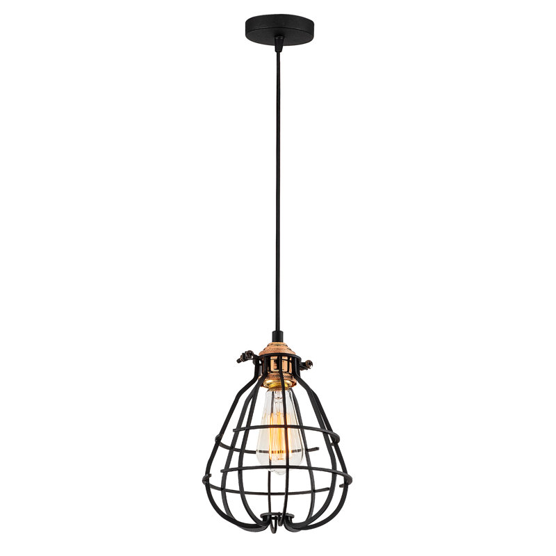Luminaire suspendu géométrique de style lanterne à 1 lumière Devize