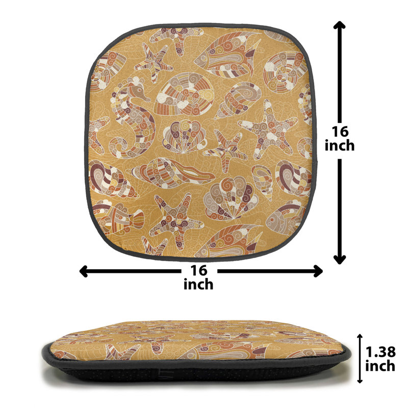 Outdoor 1.38'' Dining Chair Seat Cushion