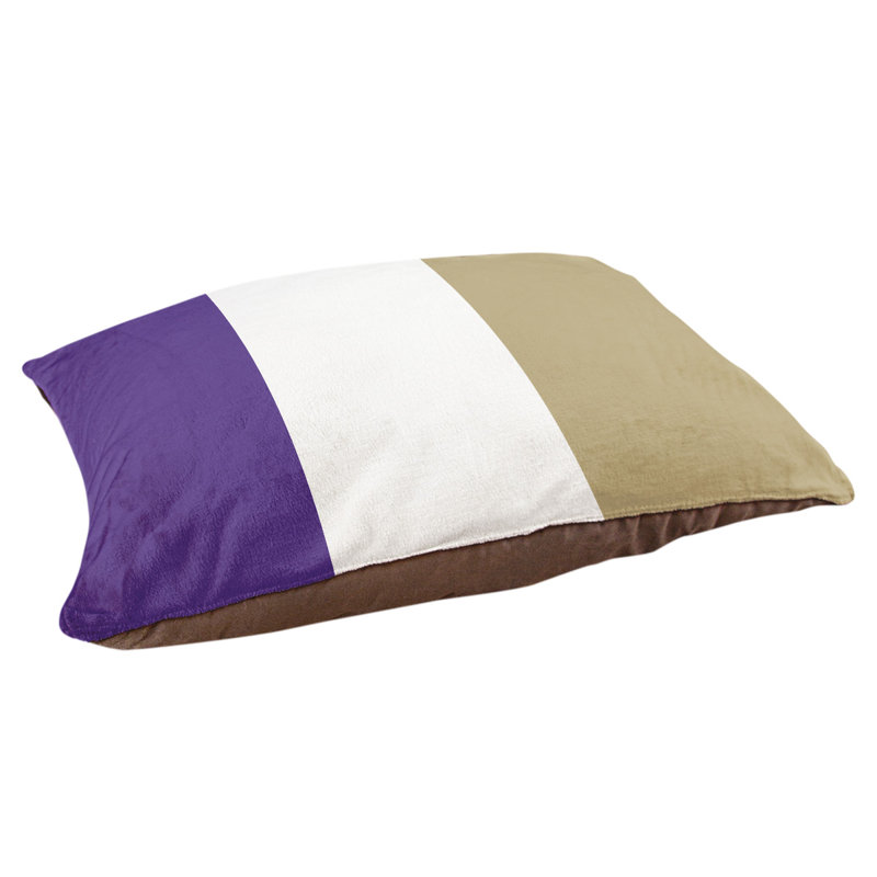 Coussin Washington, Mauve / doré, Moyen (l 28 po x P 18 po x H 9,5 po)