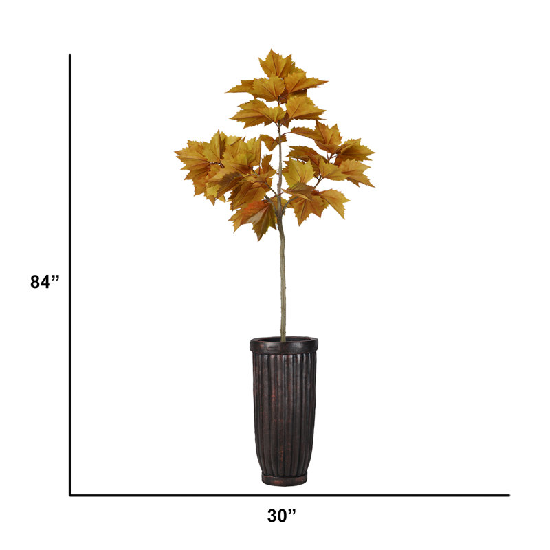 84'' Faux Maple Tree in Pot