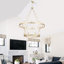 Lustre en roue de chariot à 20 lumières à intensité variable Wiam-111953899