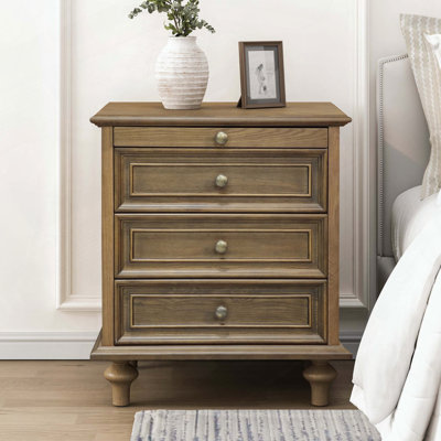 Tablette cachée 4 tiroirs Farmhouse Nightstands