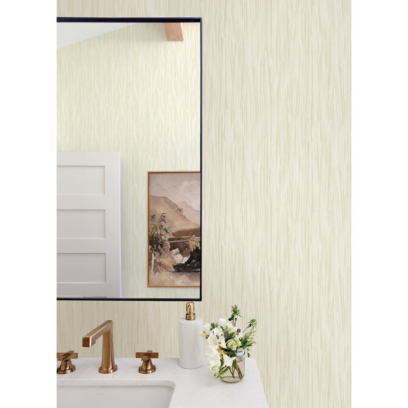 Papier peint Kahuna Pearl Waves, Blanc / Crème