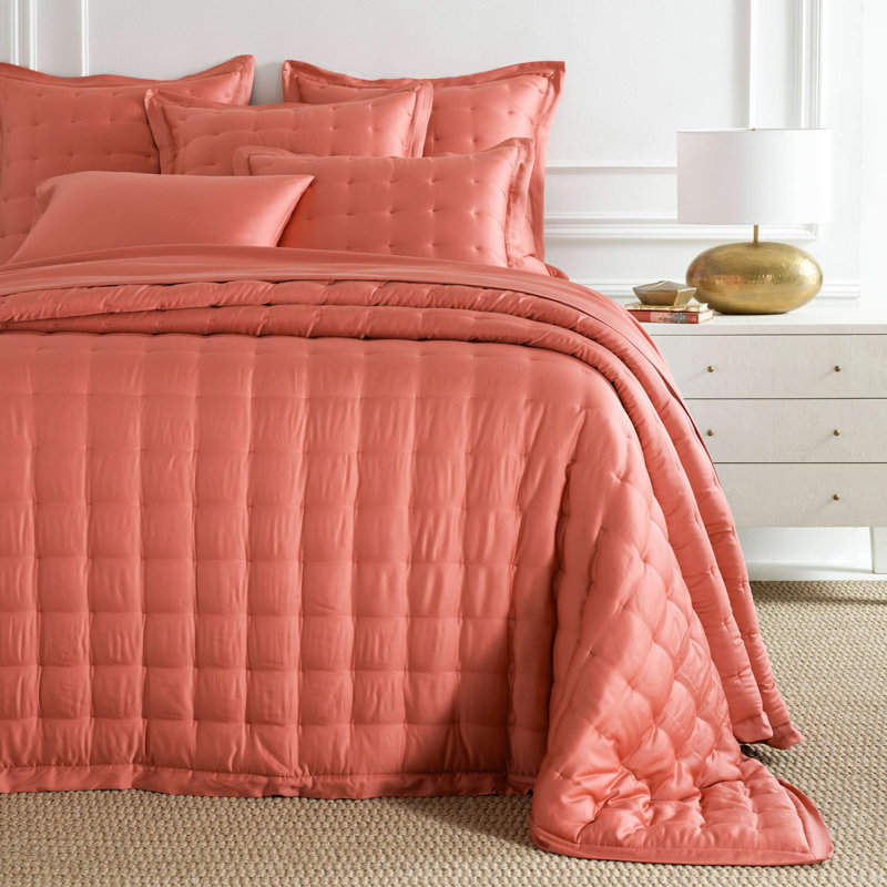 Sand Twin Solid Polyester Quilt Set