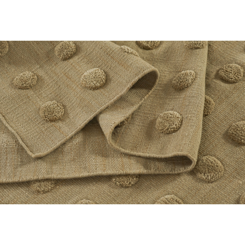Wool Area Rug in Brown, Rectangle 8' x 10'