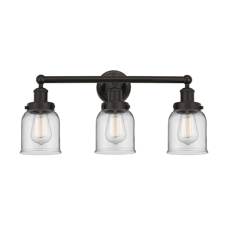 Éclairage de salle de bain à intensité variable à 3 lumières Armoni, Fumée, Bronze huilé