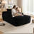 Boneless Boneless Oversized Corduroy Sofa Deep Seat Couchs With 3 Pillows,no Assembly.-1723431578