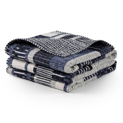 Fripp Blue Resist Coverlet