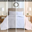 Couvre-lit réversible blanc pour lit double / grand - 3 pièces, 100%, 2 taies décoratives, double / grand, rembourrage, taies décoratives, lavable à la machine-129948267-129948268