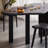 Black Free form Solid Wood Dining Table-726451864
