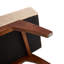 Banc rembourré en similicuir avec 4 pieds-604296617