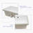 Hewei 14'' White Ceramic Rectangular Undermount Bathroom Sink