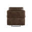 Fauteuil inclinable en cuir brun GEL Match
