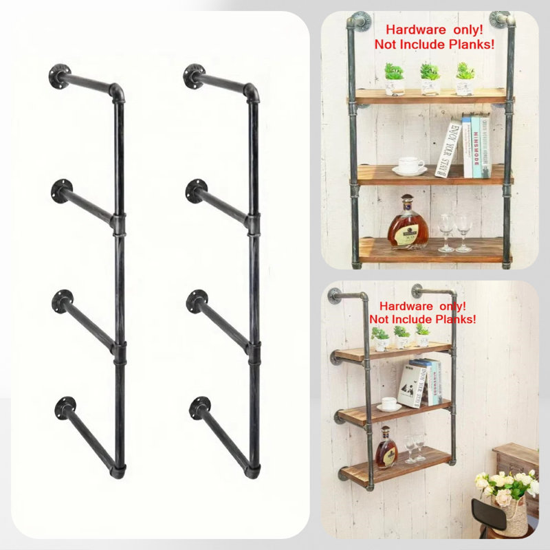 Ensemble de support pour projet de bricolage (2 pièces, étagère à tuyaux à 4 niveaux)
