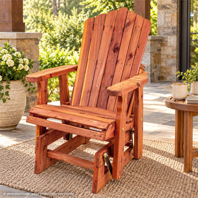 American Furniture Classics Eastern Aromatic Red Cedar Adirondack Glider Chair