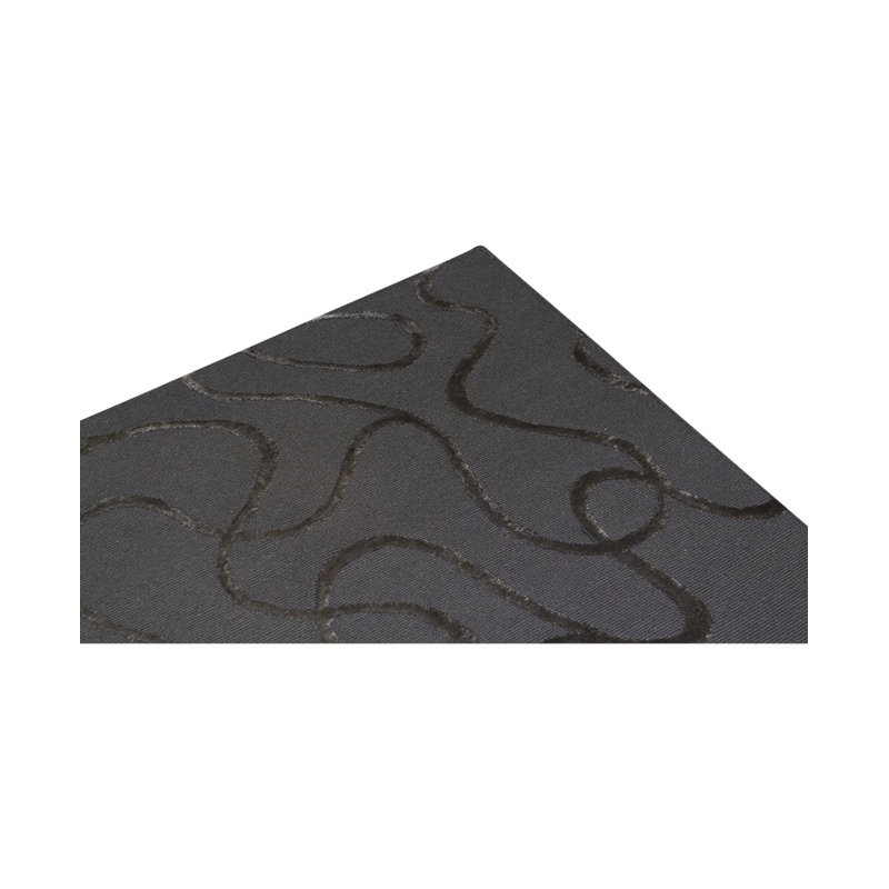 Manchuria Wool Abstract Area Rug in Charcoal/Gray
