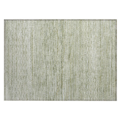 Machine Washable Indoor/Outdoor Kirksville ACN2150 Striped Rug