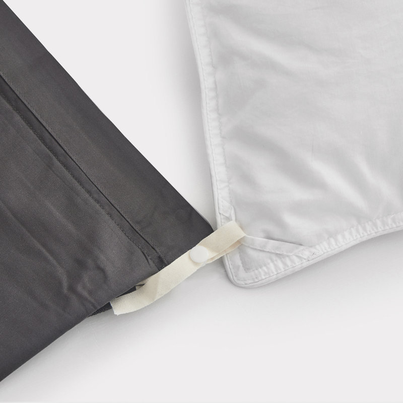 Rayon Sateen Duvet Cover, Full / Queen, Slate