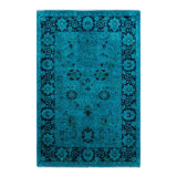 Overyed One-of-a-Kind Rectangle 4' X 6'1" Hand Knotted Area Rug