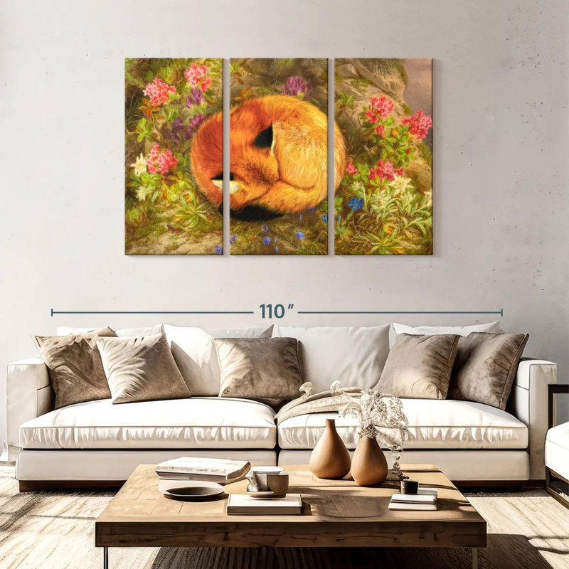 Brampt The Cozy Fox, 48" H x 74" W