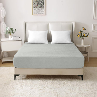 Sherlynn Cotton Blend Jersey Fitted Sheet - Ultrasoft, Perfect Fit, Breathable and Durable