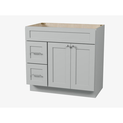 Disar 36'' Single Bathroom Vanity Base Only in White