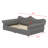 Modern Upholstered Daybed with LED and Nail Head Detailing-126450409