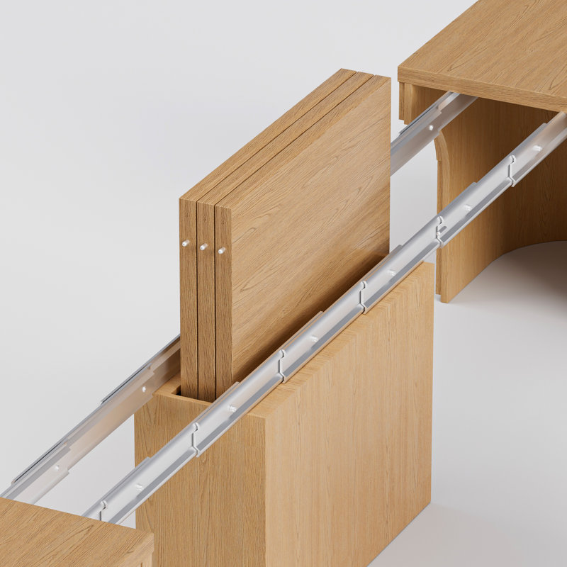 Banc en bois extensible de 40 à 98 po Bachman
