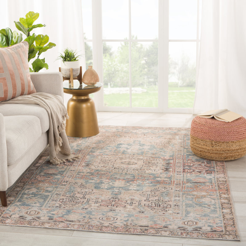 Carmody Washable Oriental Indoor Rug, Rectangle 7'6" x 9'6"