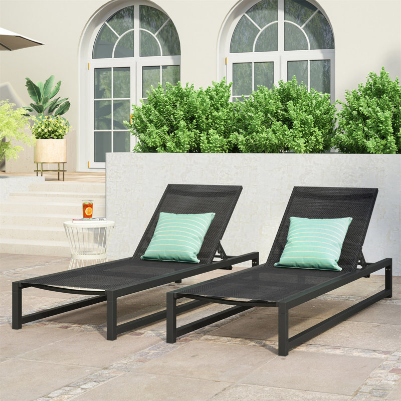 Méridienne VENISE CHAISE, Noir, 2