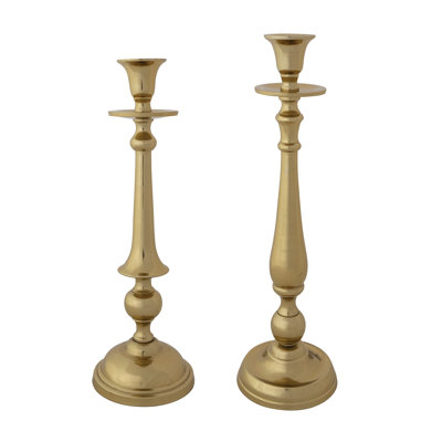 Cast Metal Taper Candle Holders