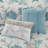 Pebble Beach Aqua 100% Cotton Sateen Coastal 6-Piece Full/Queen Duvet Cover Set-662095365-572823976