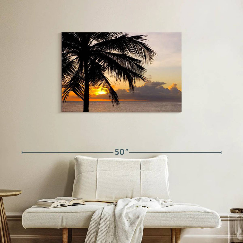 Barbados Coconut Tree, 24" H x 36" W