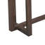 Console étroite 59 po - Pieds rectangulaires en bois d'hévéa-2088131700
